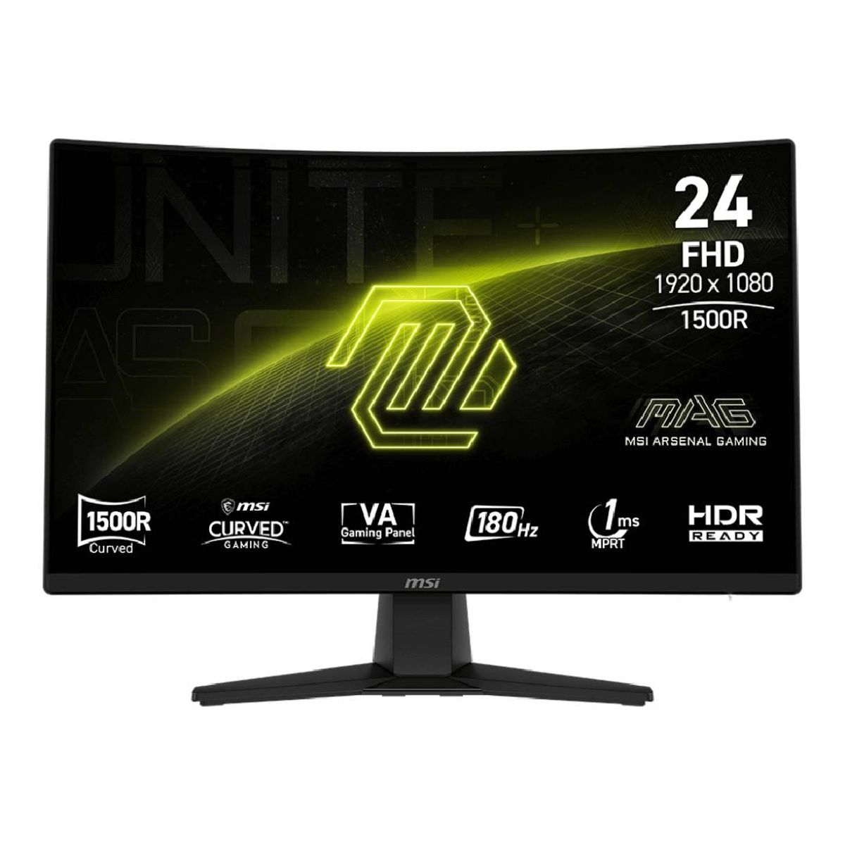 MSI - Monitor Gamer MSI MAG 242C Curvo 24, 170hz, 1ms
