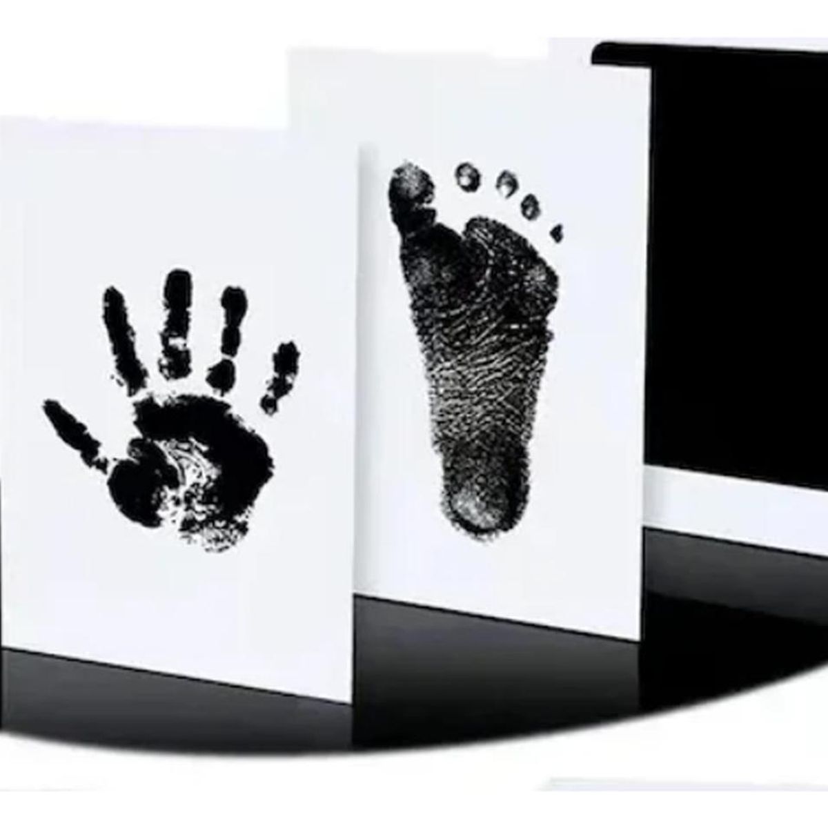 GENERICO - Kit Huellas Para El Recuerdo Bebes Y Mascotas Negro