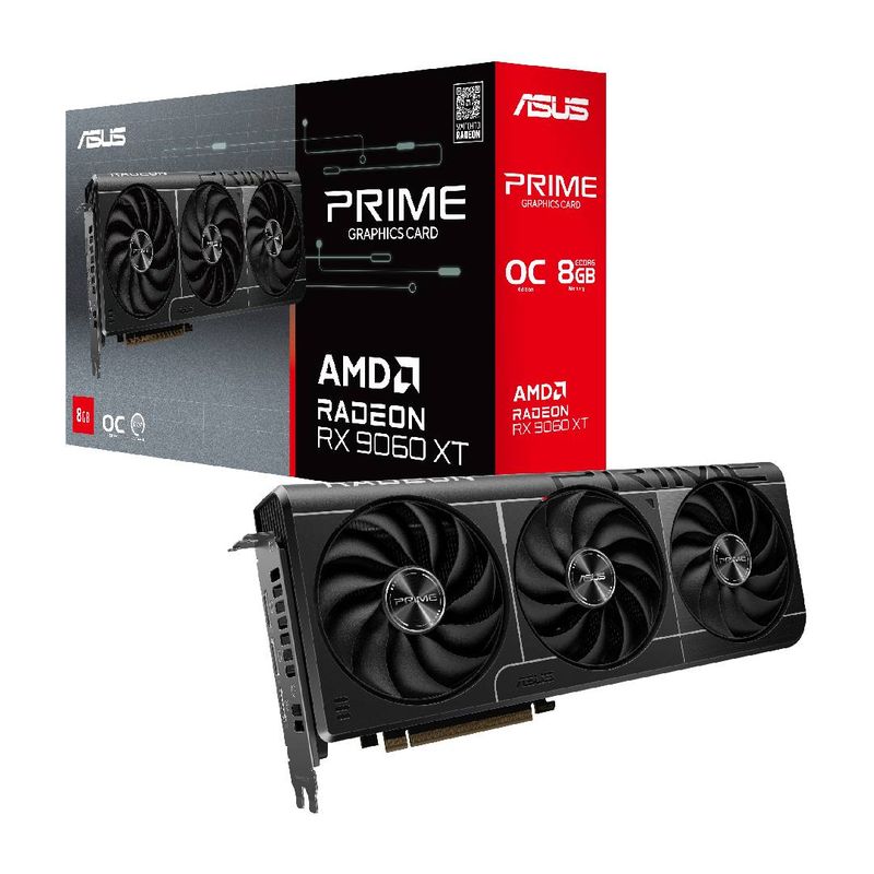 ASUS - Tarjeta de Video ASUS Prime Radeon RX 9060 XT OC 8GB GDDR6