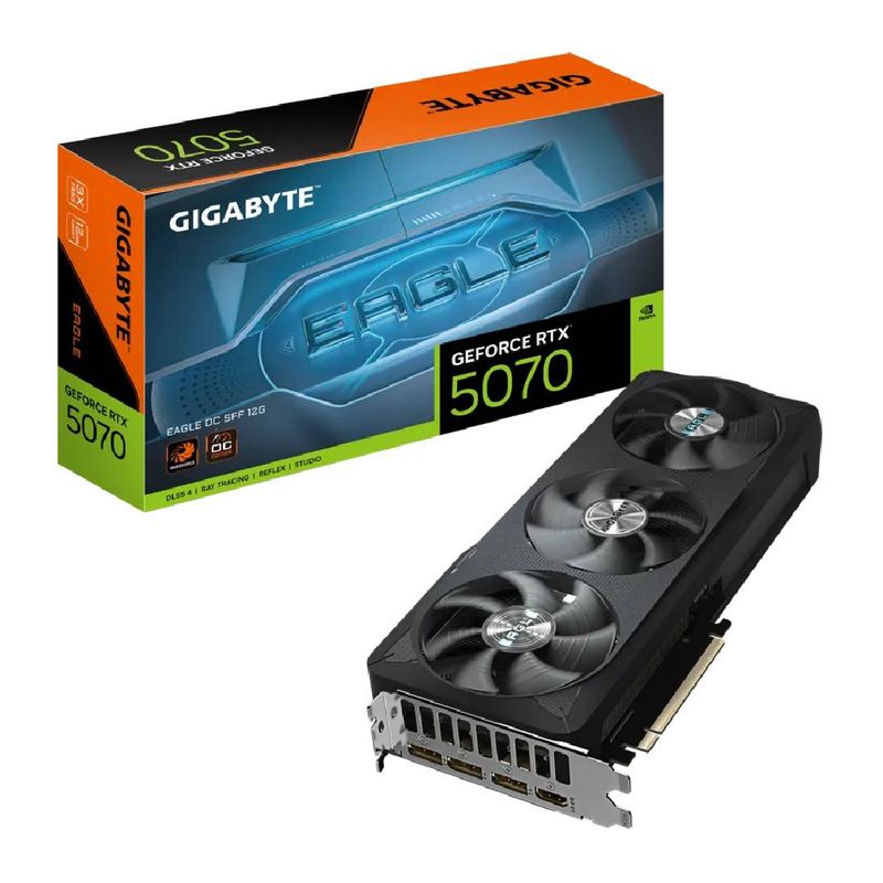 GIGABYTE - Tarjeta de Video Gigabyte GeForce RTX 5070 EAGLE OC 12GB
