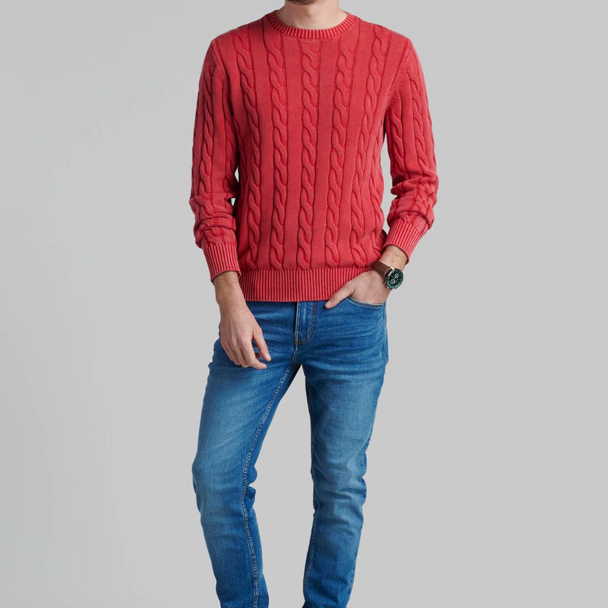 FEROUCH - Sweater Cambridge Sport Rojo Ferouch