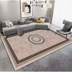 GENERICO - ALFOMBRA GRANDE MARRON GRIEGO 200X240 CASA MIO