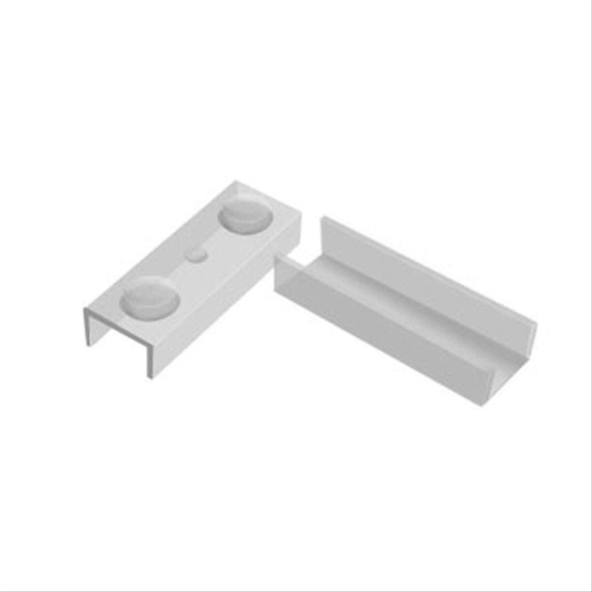 DVP - Patin RTA U transparente 15mm plastico 50uds