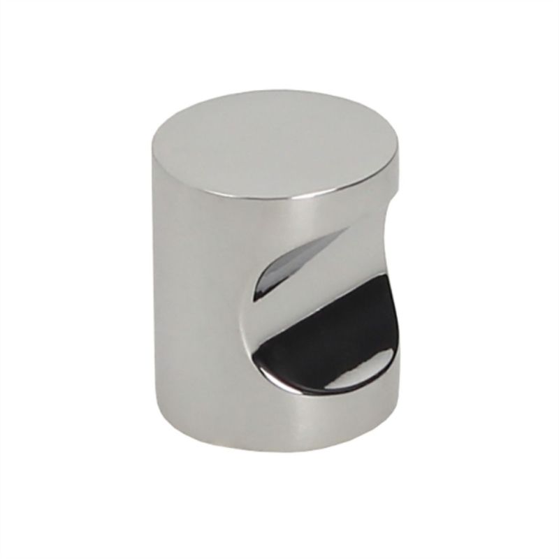 KUTZ - Perilla metalica cilindrica cromo brillo 25x19mm