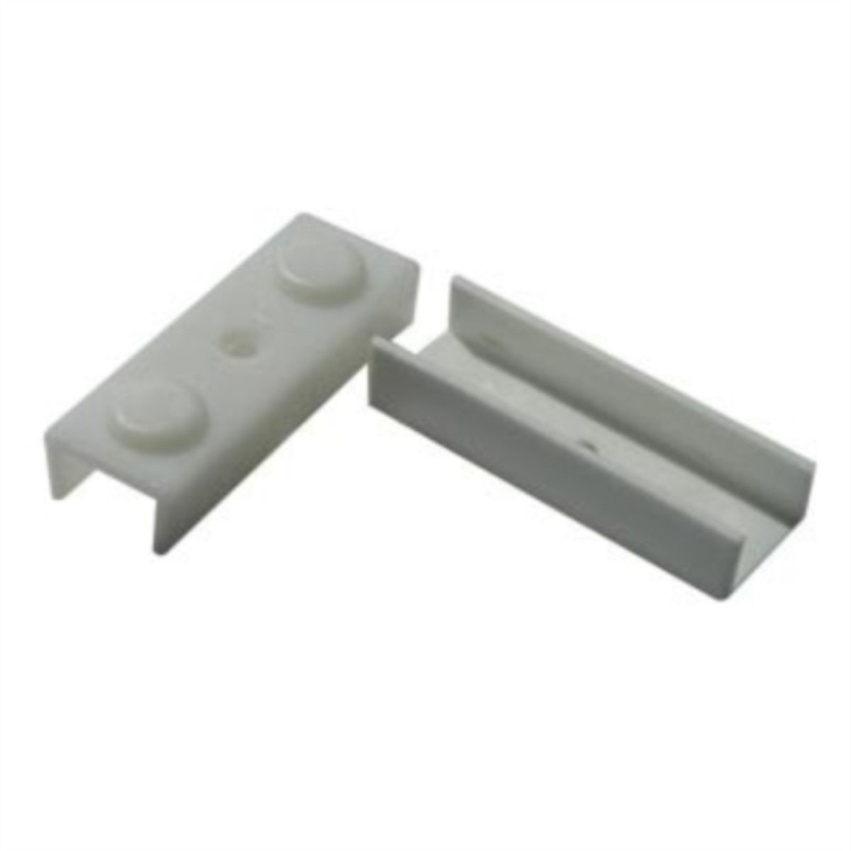 DVP - Patín plástico RTA U blanco 15mm 500unds