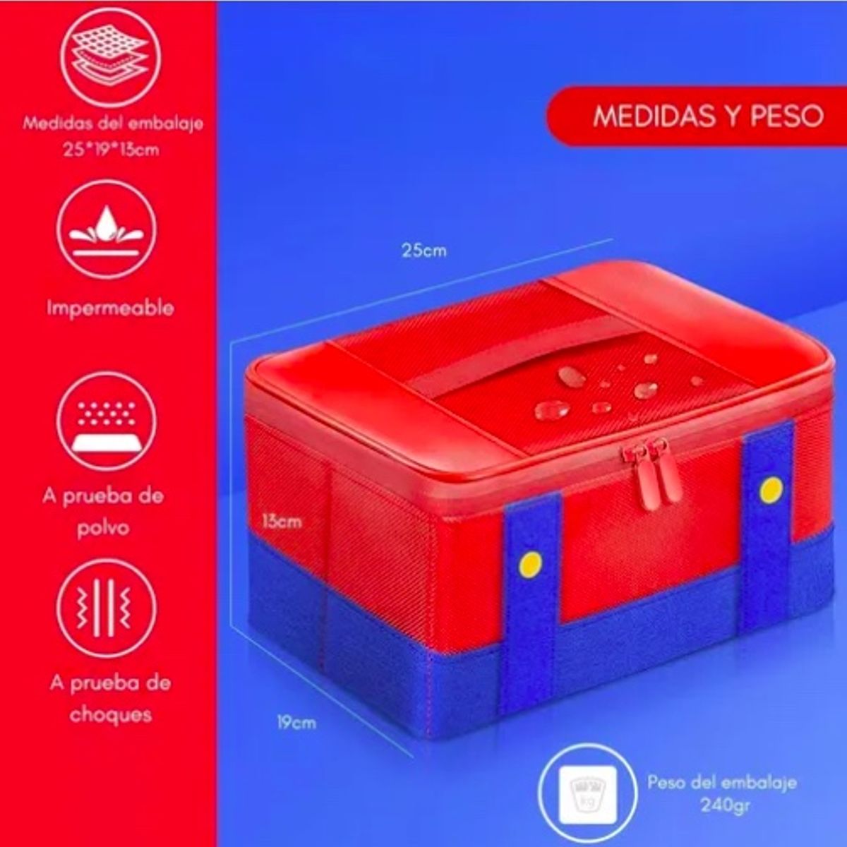 ATLAS - Bolsa Transporte Portátil Acolchada Nintendo Switch