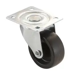 LIOI - Rueda goma giratoria zincada 40mm con placa