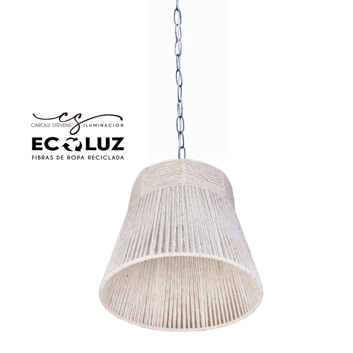 CAROLD STEVENS - Lámpara Colgante Genova Crudo Ecoluz