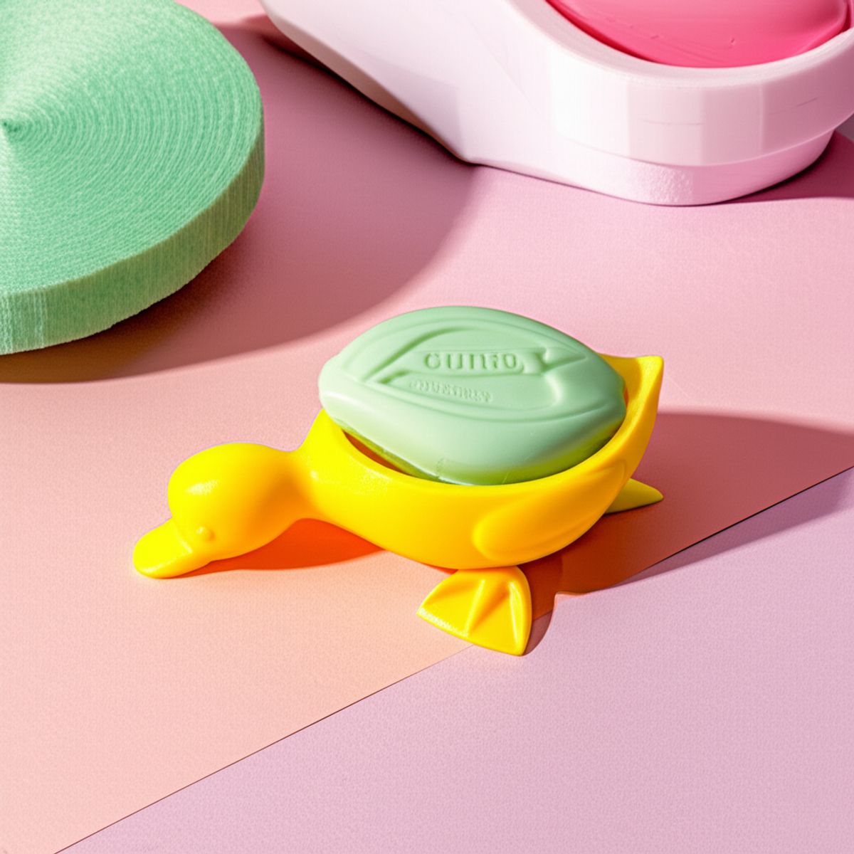 Jabonera Patito colección Perrolio pato amarillo, marca PROMETEO STUDIO - Foto Principal