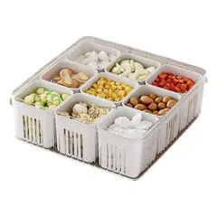 GENERICO - Contenedor Organizador de Alimentos 9 Compartimentos
