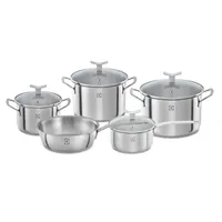 Juego Batería Ollas Acero Inoxidable 5 Un