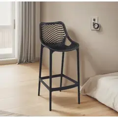 HABITA2 CHILE - Taburete piso de Bar City 75 cm Polipropileno - Negro