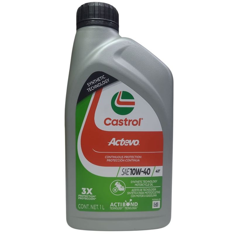GENERICO - Aceite de Moto 10w 40 Semi Sintético Castrol 4t Original