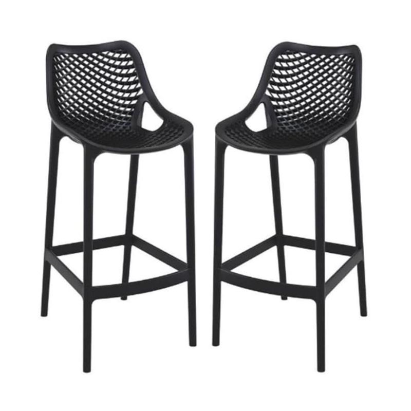 HABITA2 CHILE - Pack 2 Taburete piso de Bar City 75 cm Polipropileno