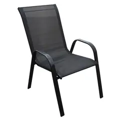 NOVAHUS - Silla de Terraza Textileno y Acero Negro