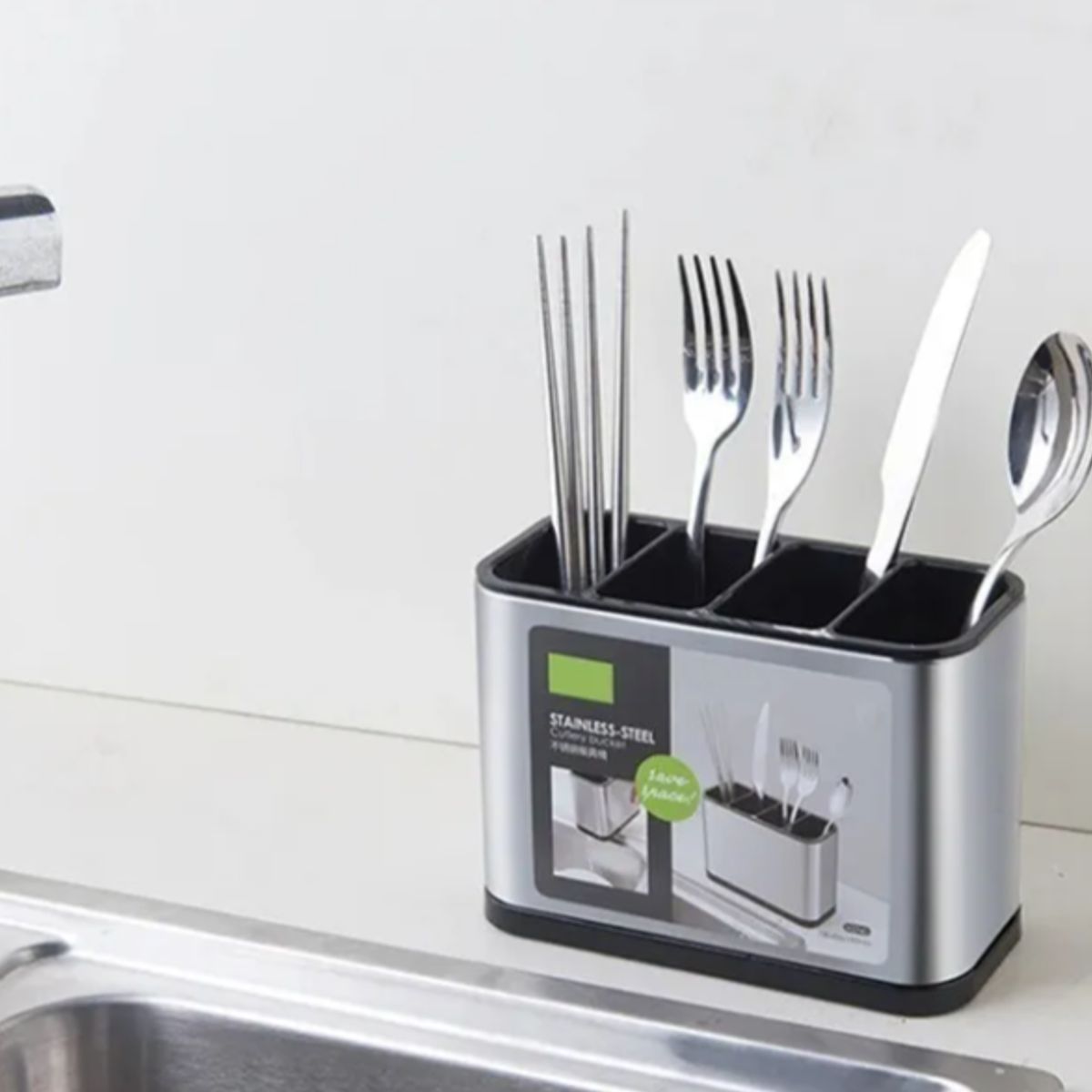 GENERICO - Escurridor De Cubierto Utensilios Cocina Acero Inoxidable