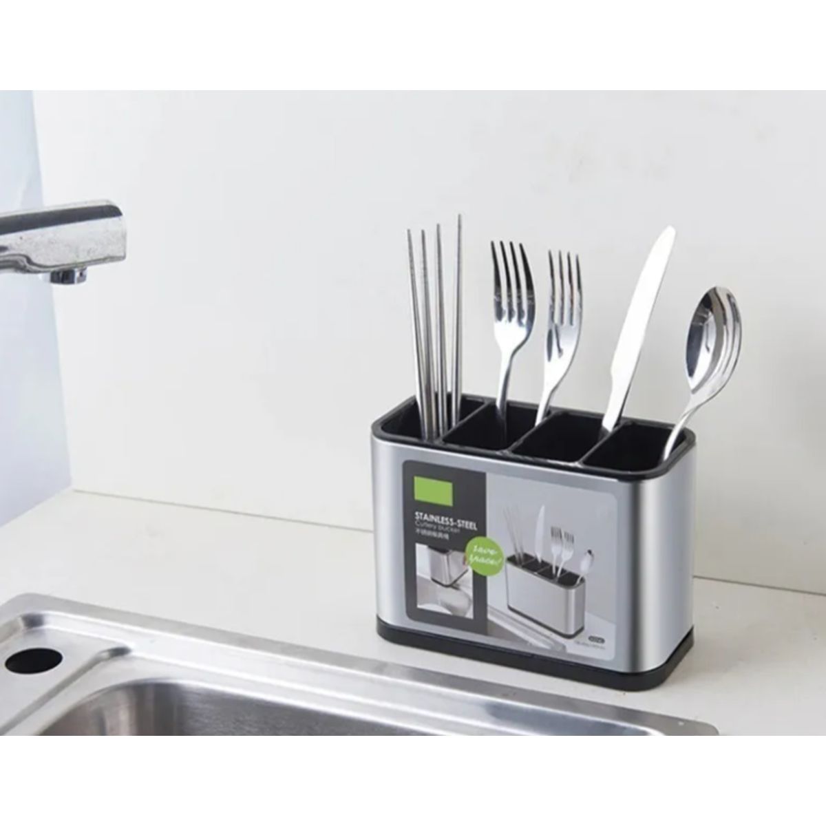 GENERICO - Escurridor De Cubierto Utensilios Cocina Acero Inoxidable