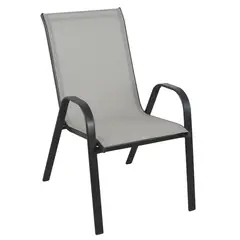 NOVAHUS - Silla de Terraza Textileno y Acero Gris