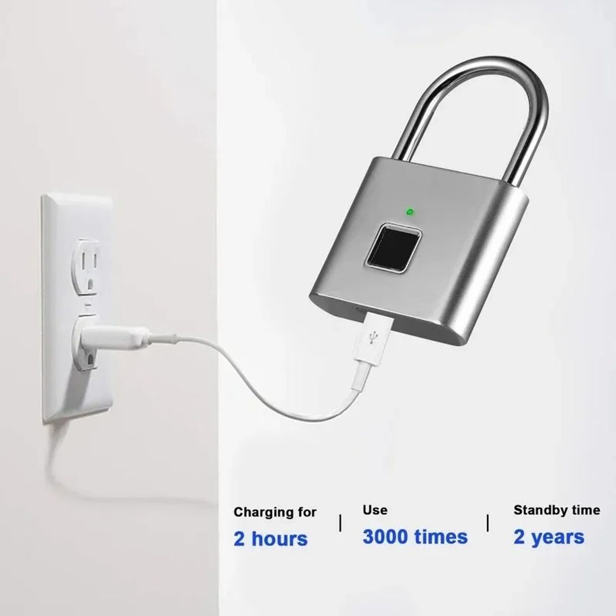 GENERICO - Candado Con Huella Digital Seguridad Candado Con Huella