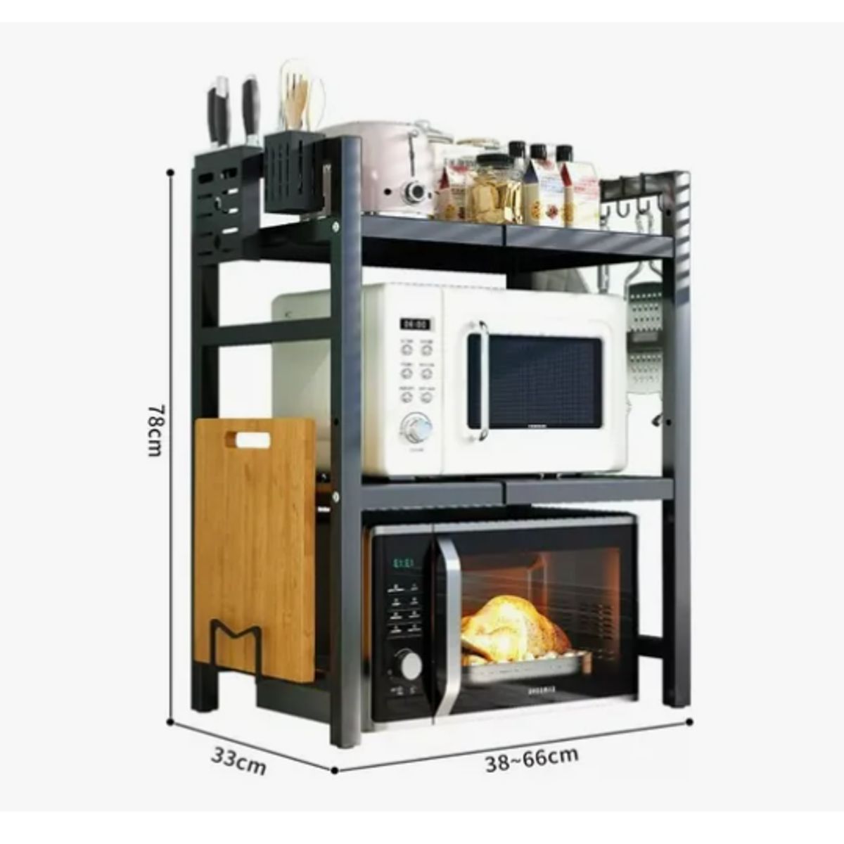 GENERICO - Estante Repisa Extensible Horno Microondas Rack Organizador
