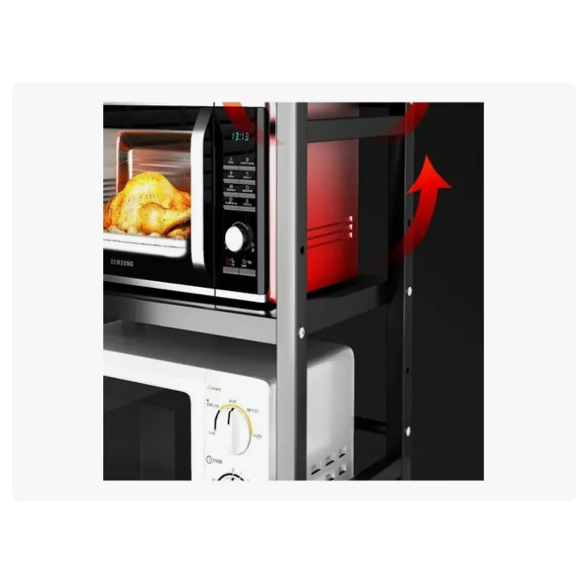 GENERICO - Estante Repisa Extensible Horno Microondas Rack Organizador