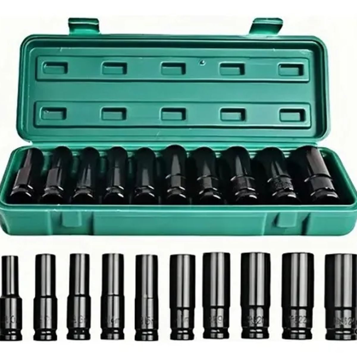 PROWAY - Juego Set Dados De Impacto 1/2, 10 Piezas De 10 A 24 Mm