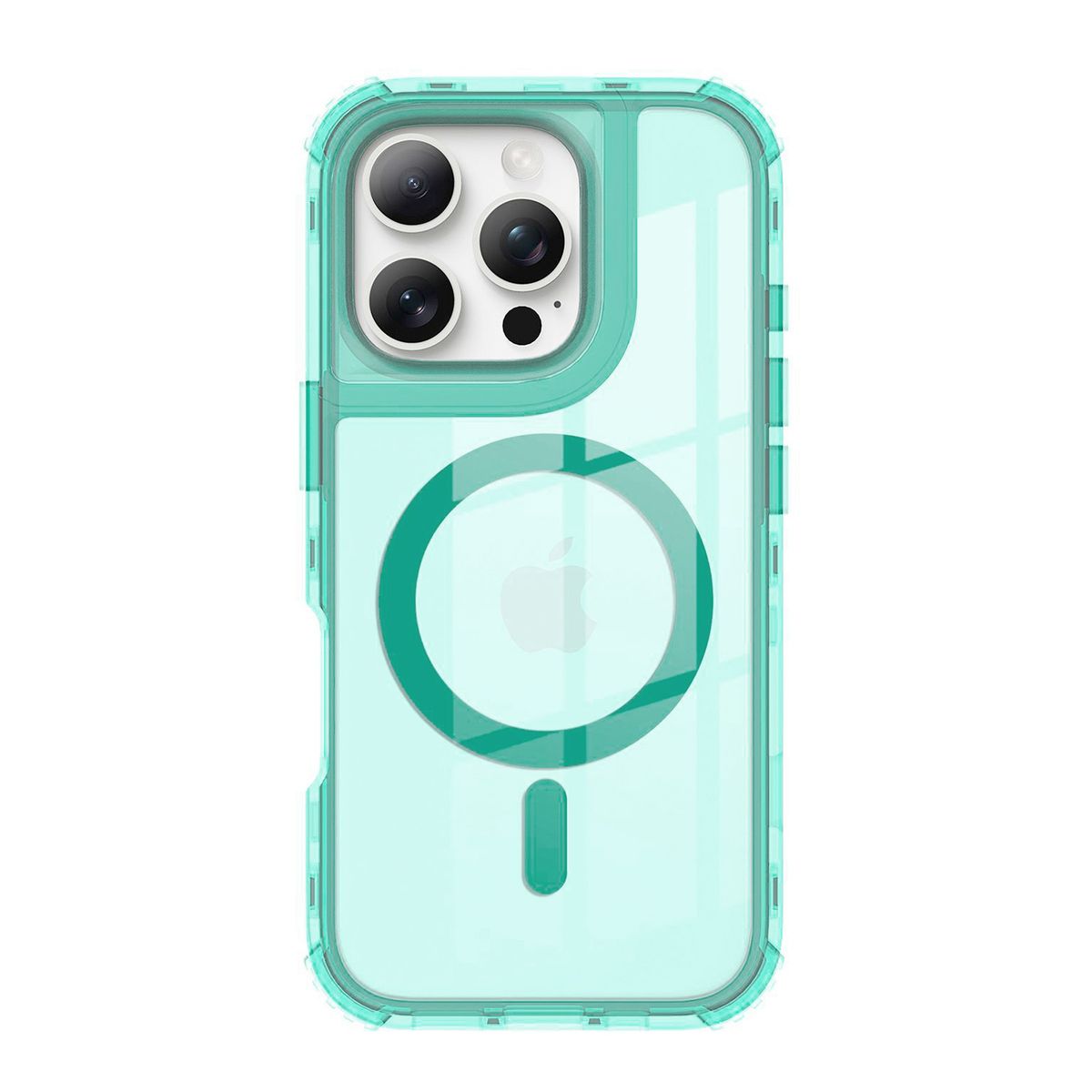 KBOD - Carcasa 360 Magnetic Translucida KBOD Urban Play Para iPhone 16 Pro Verde