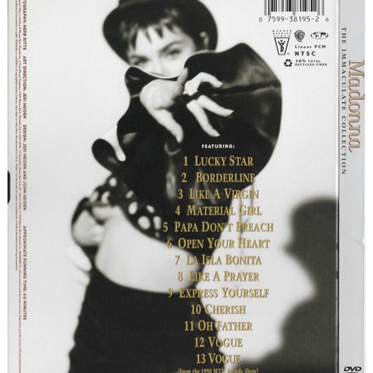 GENERICO - MADONNA - THE IMMACULATE COLLECTION  / DVD
