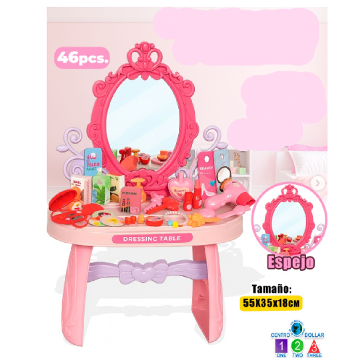 CARIBEE - Juego Tocador de maquillaje Niños