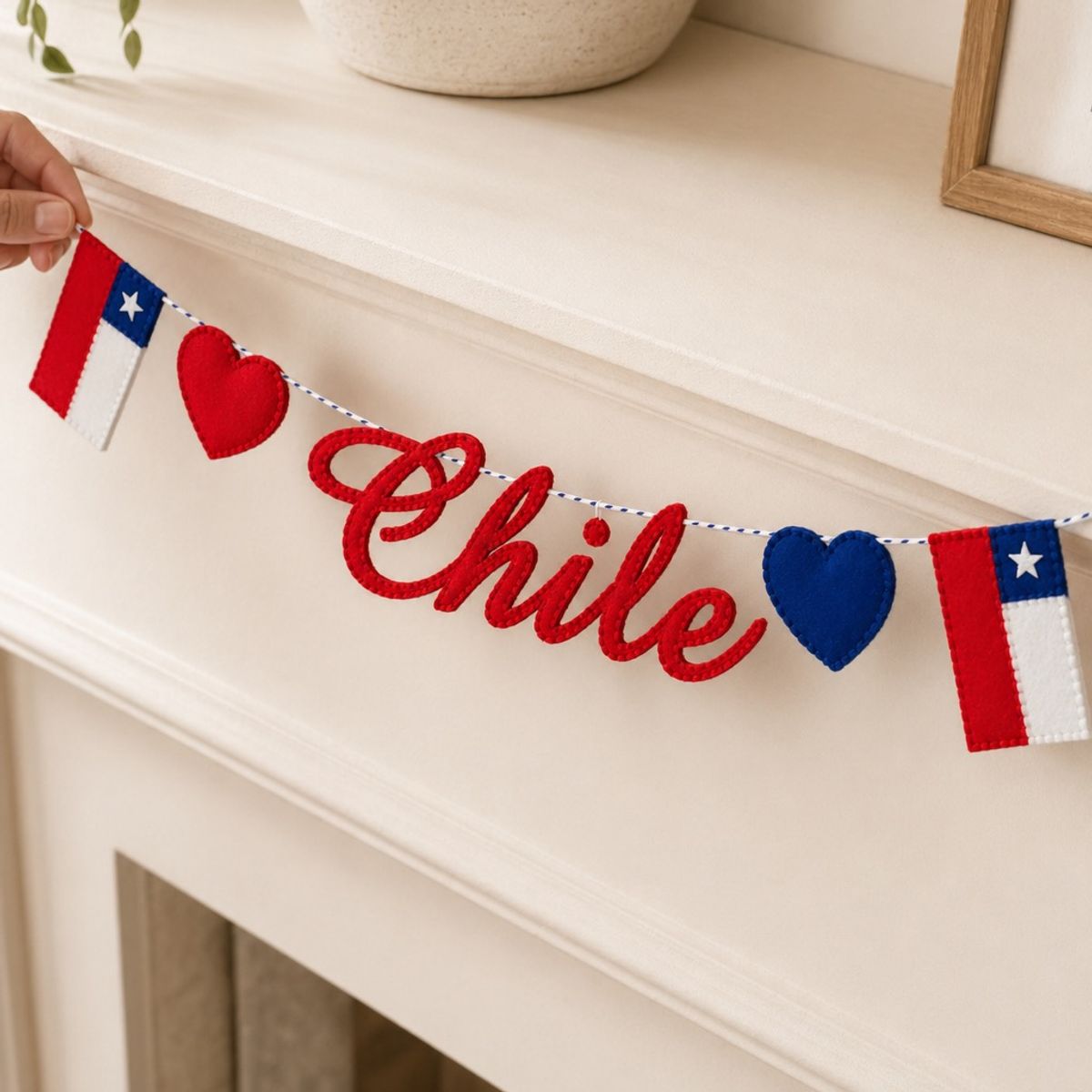 HOMESTAR - Guirnalda de Decoración "Viva Chile" - Fiestas Patrias - 5 m