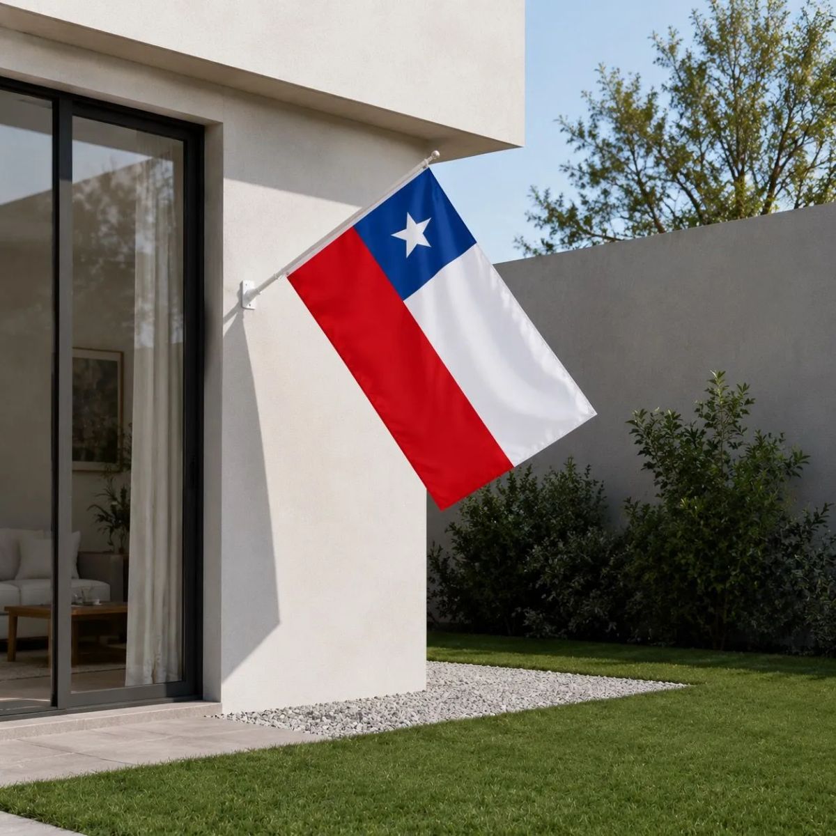 HOMESTAR - Bandera chilena tradicional 144x96 cm