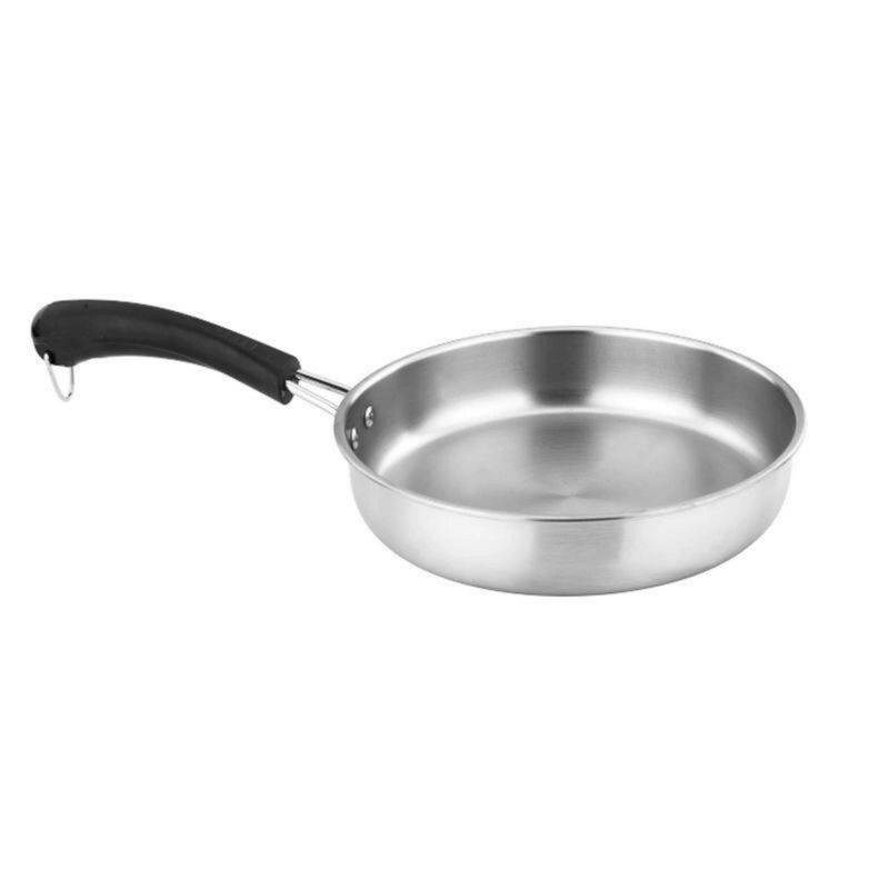 HOMESTAR - Sartén de Acero Inoxidable con Mango Ergonómico - 27 cm