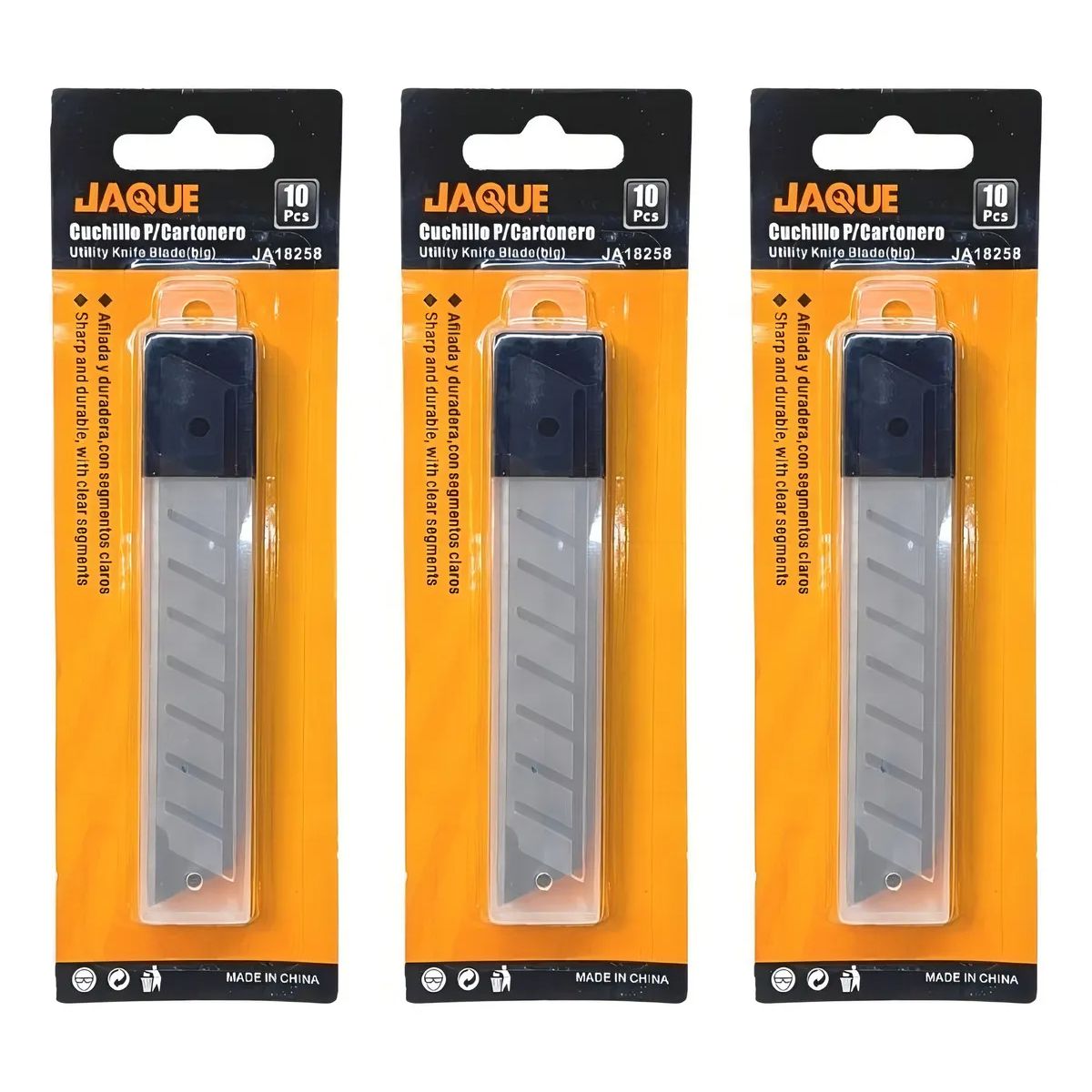 GENERICO - Pack 30 Repuestos Cuchillo Cartonero 0.5x18mm