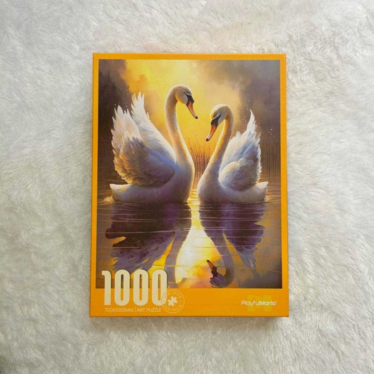 GENERICO - Puzzle Rompecabezas 70x50 Animales 1000 Pzas Cisnes Terciopelo