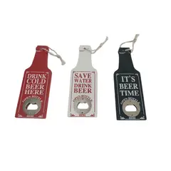 HOMESTAR - Abridor de Botellas de Madera - Rojo