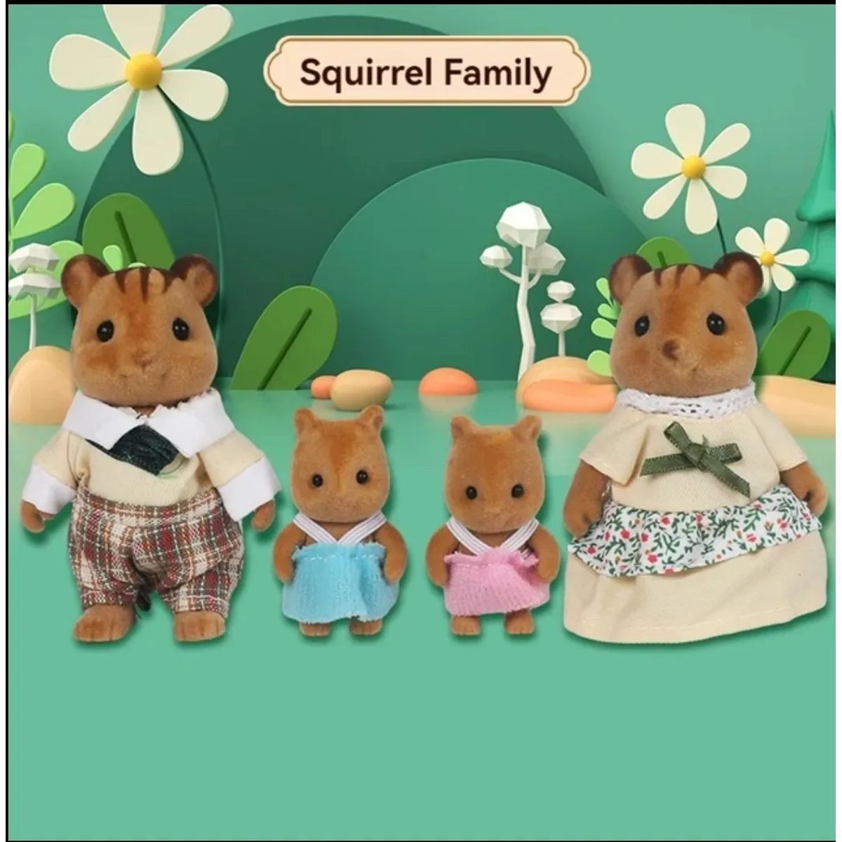 GENERICO - Ternurines Miniaturas De Animalitos Del Bosque Familia