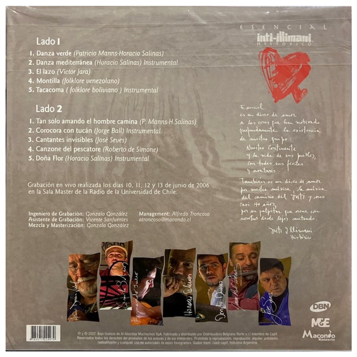 GENERICO - INTI-ILLIMANI - ESENCIAL / VINILO