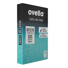 GENERICO - Resma De Papel Ovella Tamaño Oficio 500 Hojas Blanco 75grs