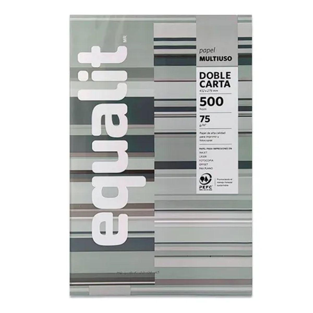 GENERICO - Papel Carta Resma Equalit Multifuncion 500 Hojas 75gr Blanco