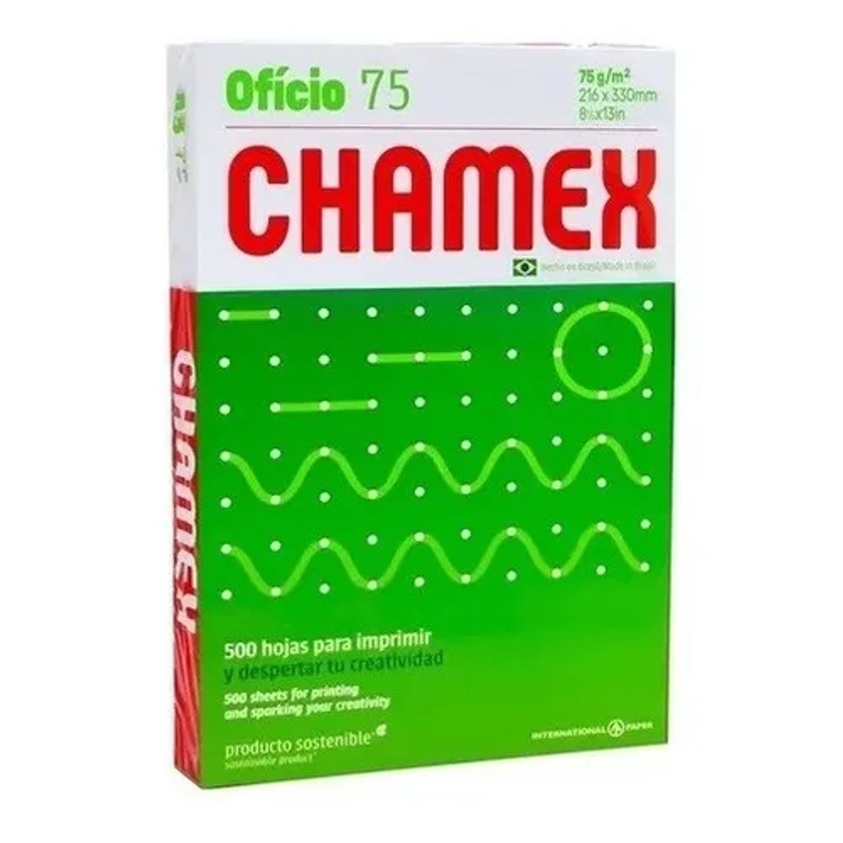 GENERICO - Papel Fotocopia Oficio 500 Hjs Chamex Blanco