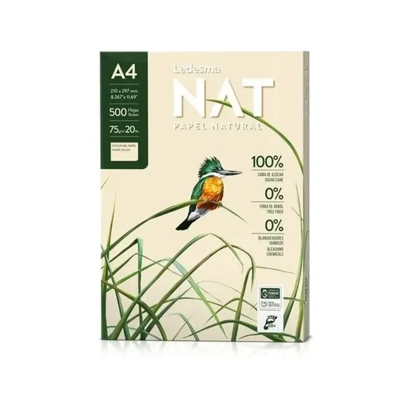 GENERICO - Resma Ledesma Nat - A4 75 Gm2 500 Hojas Beige