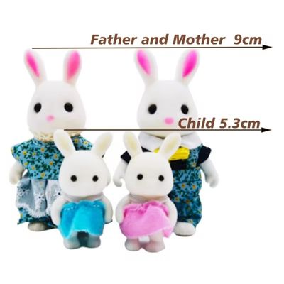 Imagen 2 del producto Ternurines Miniaturas De Animalitos De Bosque Familia conejo