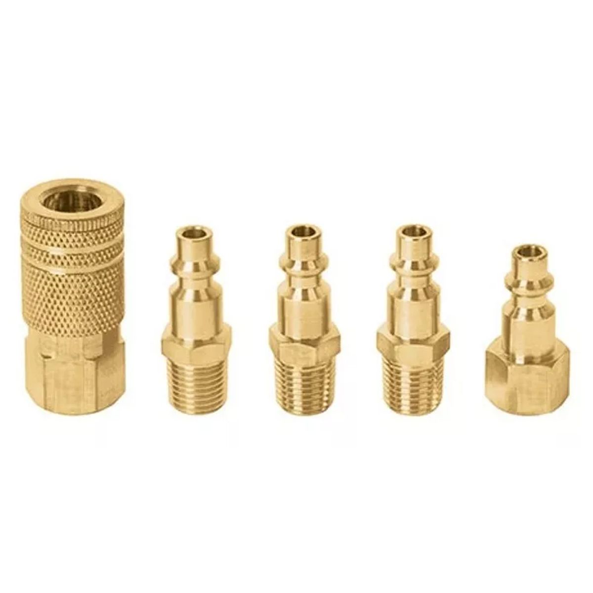 GENERICO - Kit Juego Accesorios Acoples Rapido P/ Compresor 5 Pcs