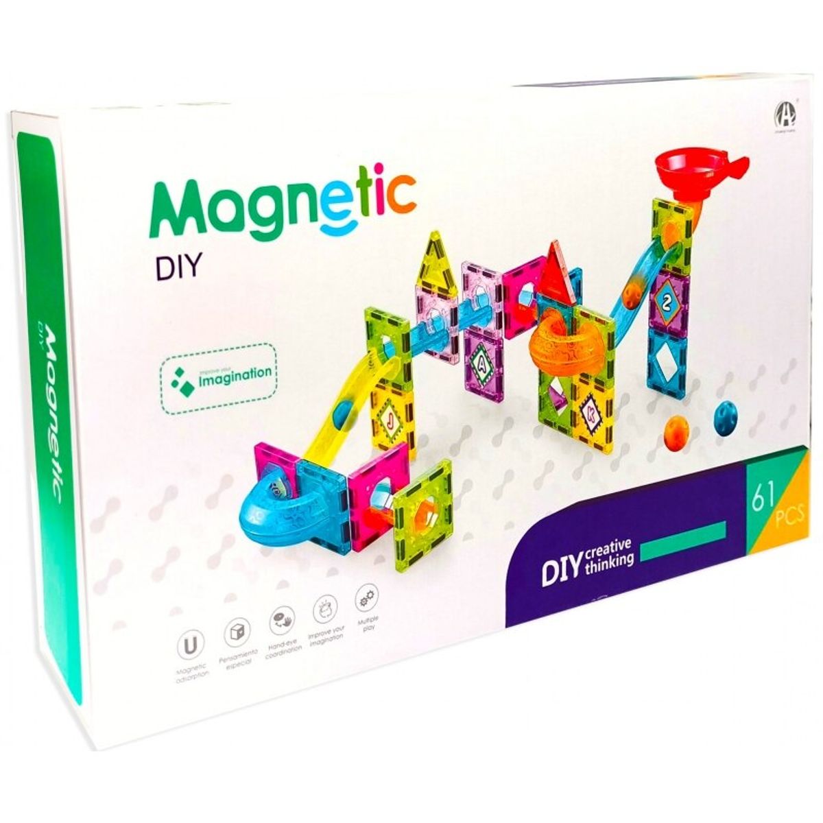 GENERICO - Bloques De Construccion Magneticos 61 Pcs