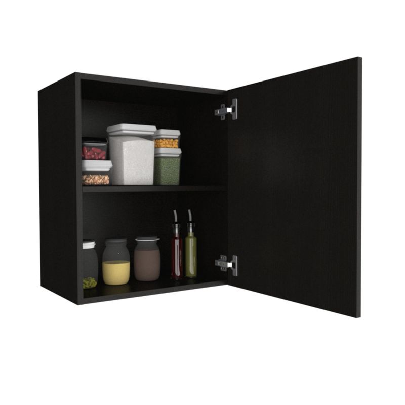 TUHOME - Mueble De Cocina Aereo 1 Puerta Manchester Wengue 60x50x33 Cm