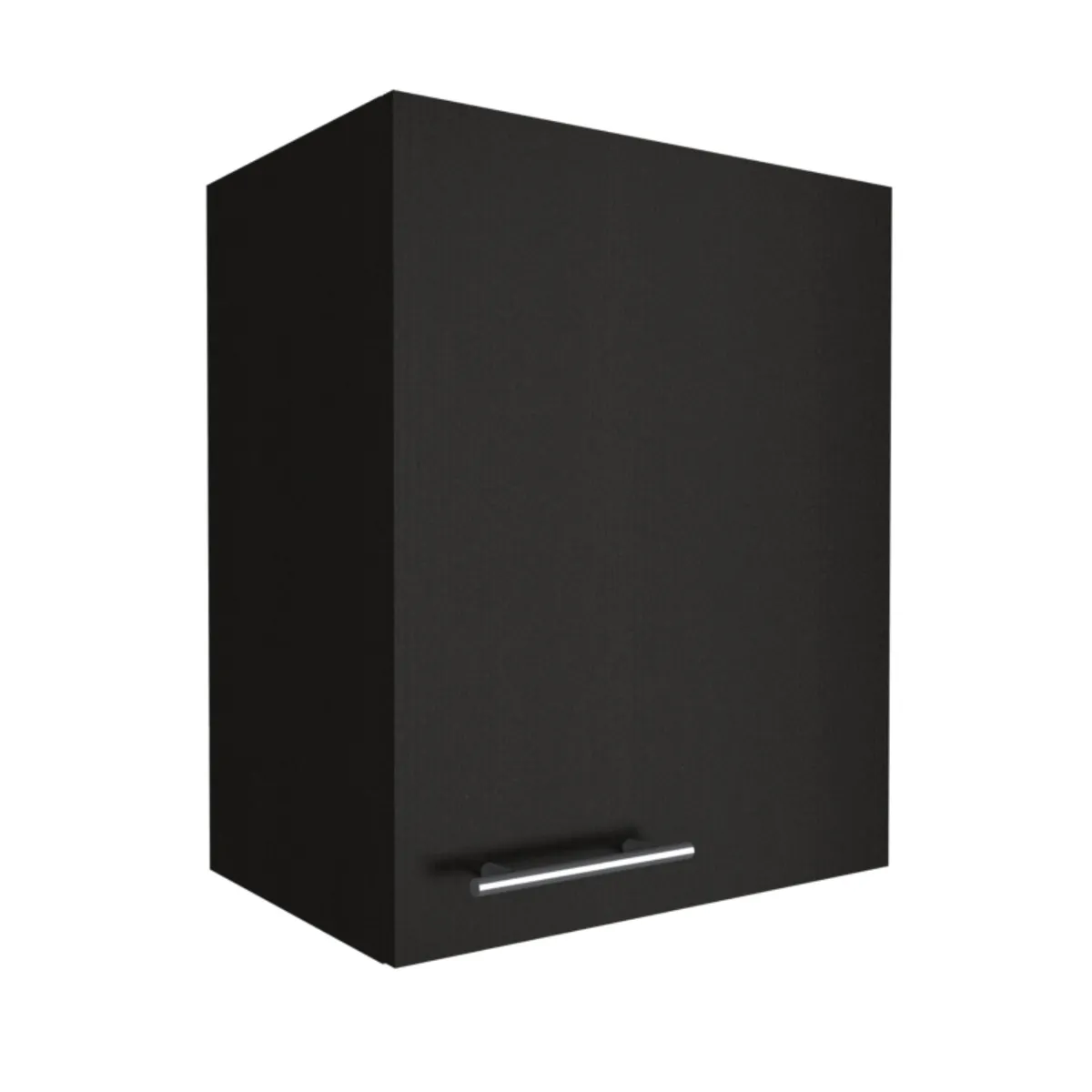 TUHOME - Mueble De Cocina Aereo 1 Puerta Negro 170x60x30 cm