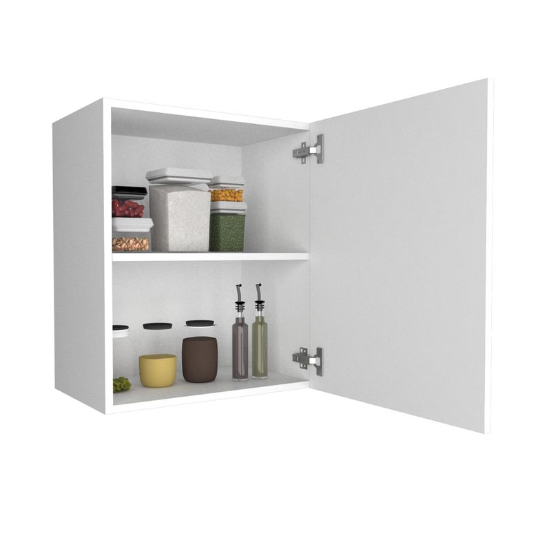 TUHOME - Mueble De Cocina Aereo 1 Puerta Manchester Blanco 60x50x33 Cm