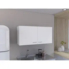 TUHOME - Mueble Mural De Cocina 2 Puertas Blanco 160x54x35 cm