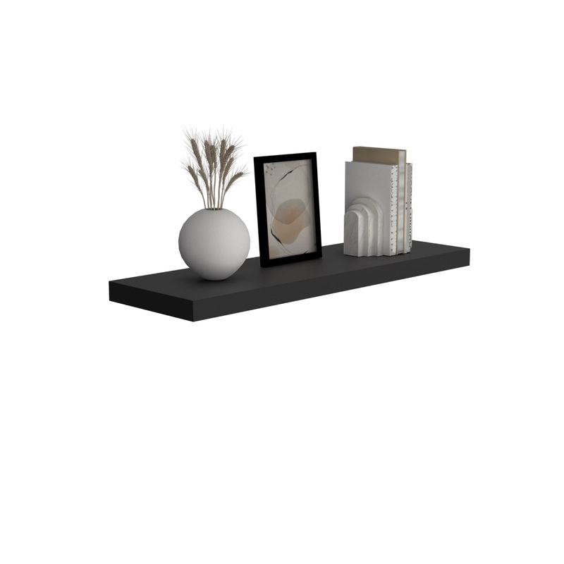 TUHOME - Repisa Flotante Wall 80x25 Cm Wengue x1 Unidad