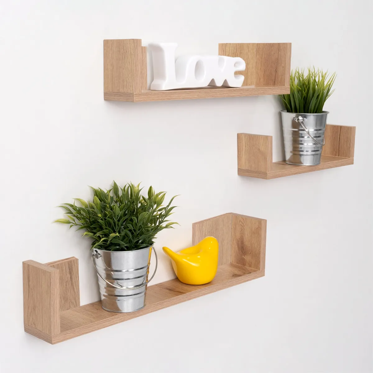 TUHOME - Set De 3 Repisas Decorativas Eva